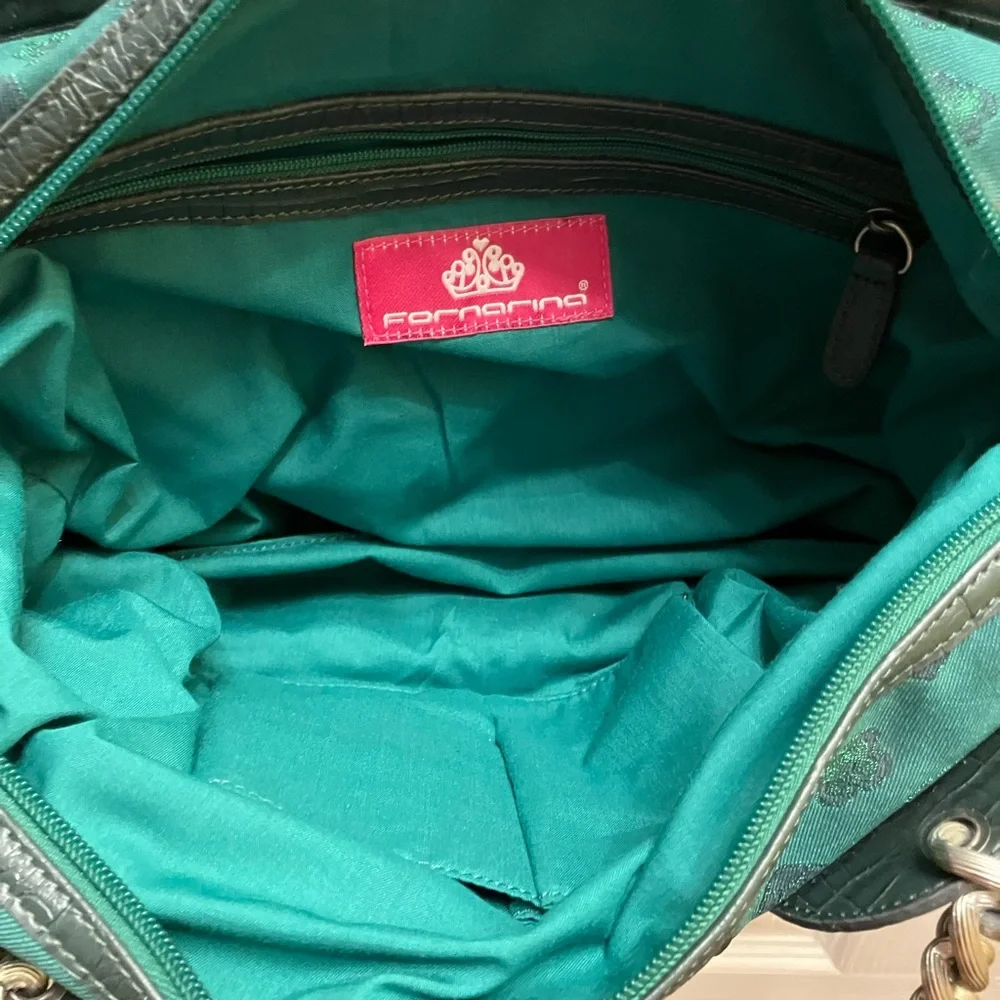 Y2K Rare Fornarina Emerald Green purse - Picture 8 of 12